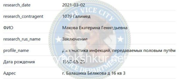 Екатерина Геннадьевна Махова 