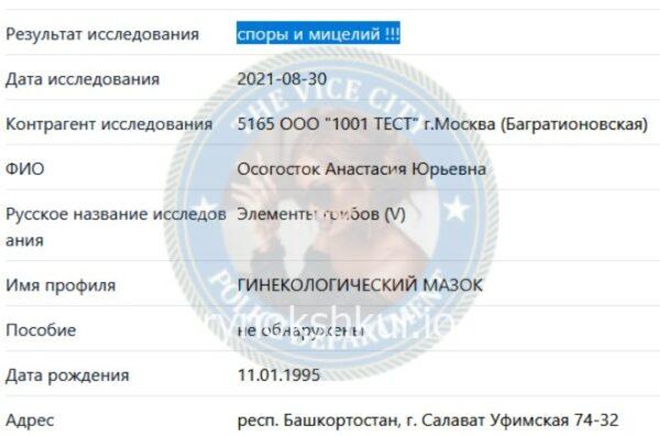 Анастасия Юрьевна Осогосток Анастасия Юрьевна Осогосток