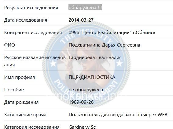 Дарья Сергеевна Подхватилина 