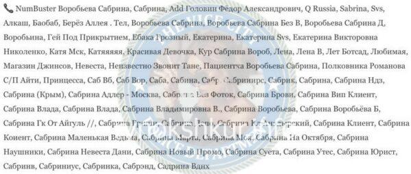 Сабрина Владимировна Воробьева 